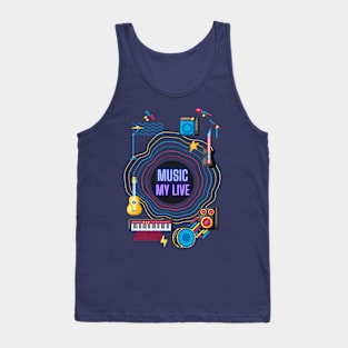 MUSIC MY LIFE Tank Top